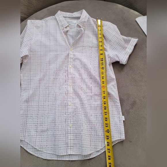 Calvin Klein Slim Fit Shortsleeve Buttondown Shirt Size M NWT - Picture 3 of 9